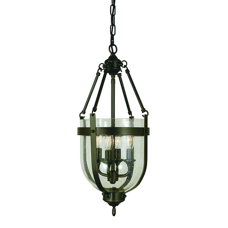 Framburg 1014 MB Hannover Four Light Chandelier, Mahogany Bronze