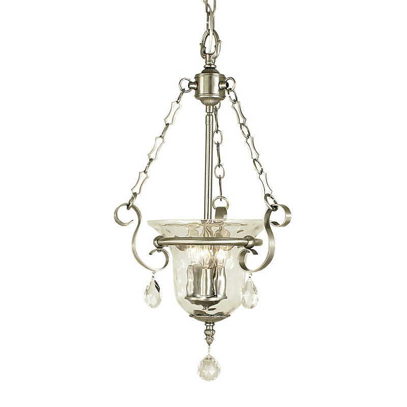 Framburg 2915 BN Carcassonne Three Light Pendant, Brushed Nickel