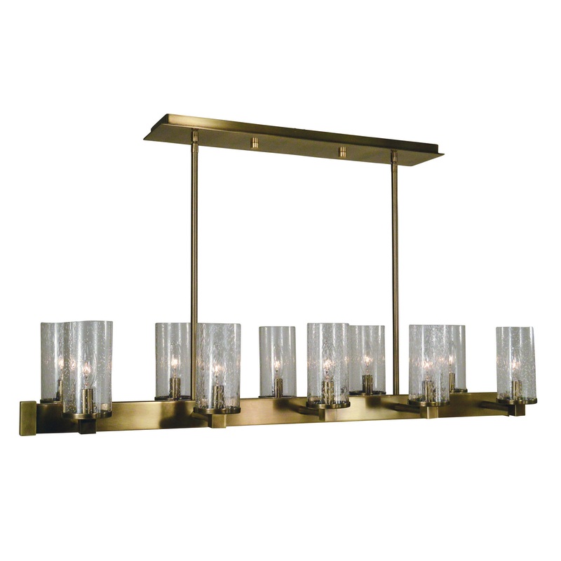Framburg 3062 AB Lexi Ten Light Island Chandelier, Antique Brass