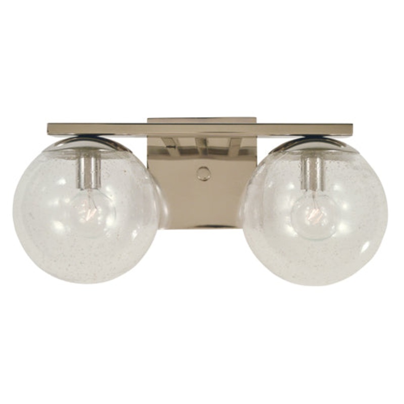 Framburg 4832 PN Jupiter Two Light Bath, Polished Nickel
