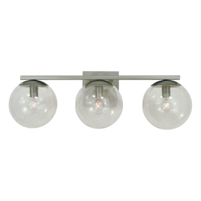 Framburg 4833 SP Jupiter Three Light Bath, Satin Pewter