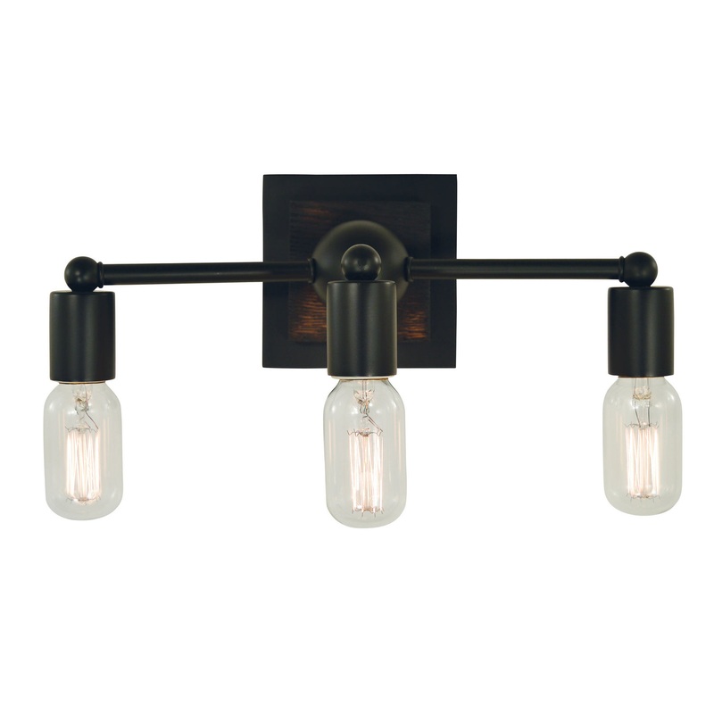 Framburg 5403 MBLACK Modern Farmhouse Three Light Wall Sconce, Matte Black