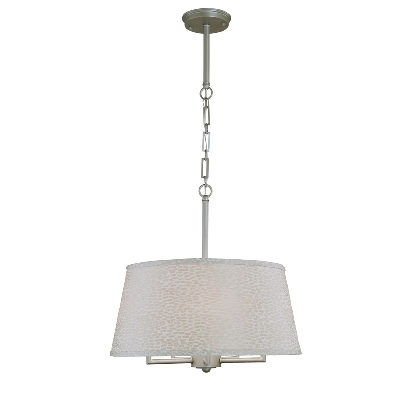 Framburg 5545 SP Cosmopolitan Five Light Chandelier, Satin Pewter
