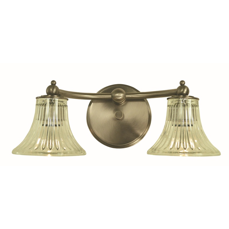 Framburg 5622 BN Ella Two Light Wall Sconce, Brushed Nickel