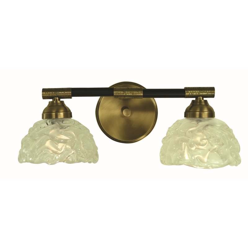 Framburg 5662 AB/MBLACK Stonebridge Two Light Wall Sconce, Antique Brass and Matte Black