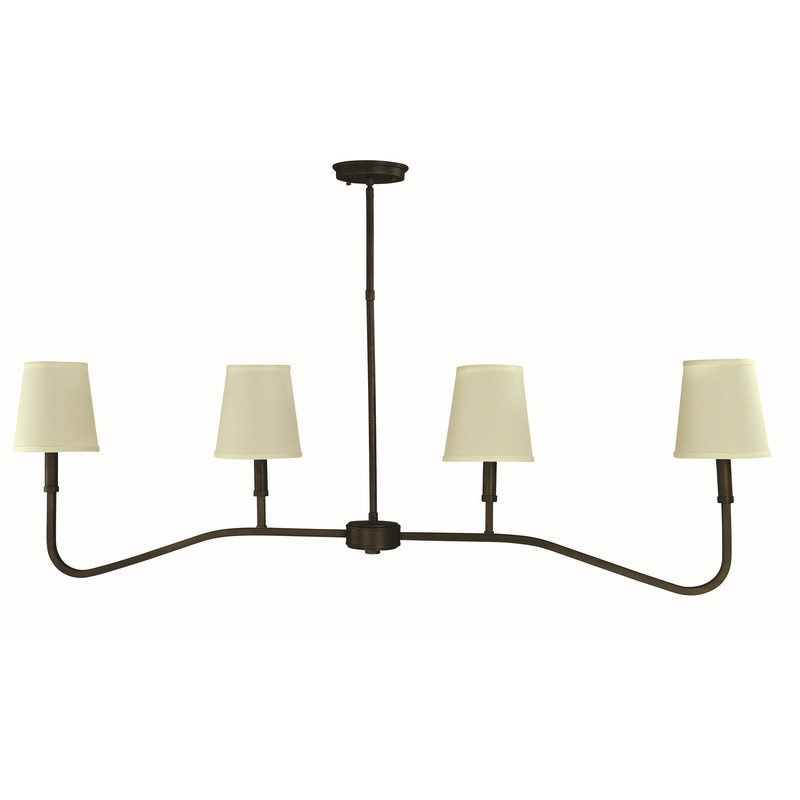 Framburg 5684 IRON Heidelberg Four Light Island Chandlier, Iron