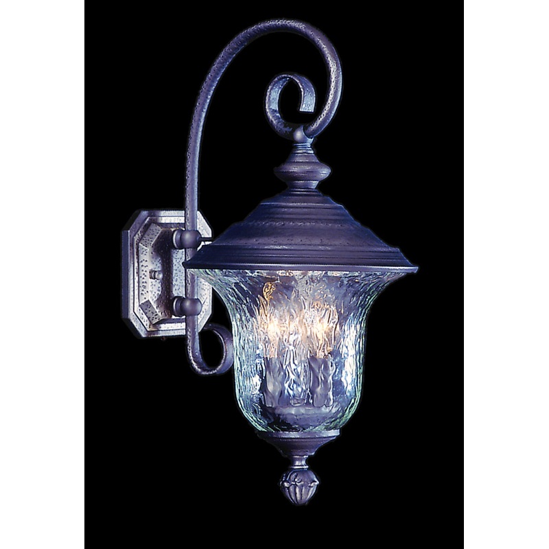Framburg 8320 IRON Carcassonne Three Light Exterior Wall Mount, Iron