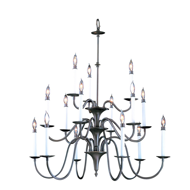 Framburg 9235 MB Jamestown 15 Light Foyer Chandelier, Mahogany Bronze