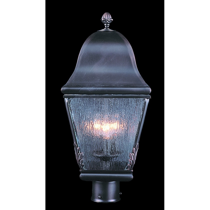 Framburg 9591 SBR Coeur De Lion Three Light Exterior Post Mount, Siena Bronze