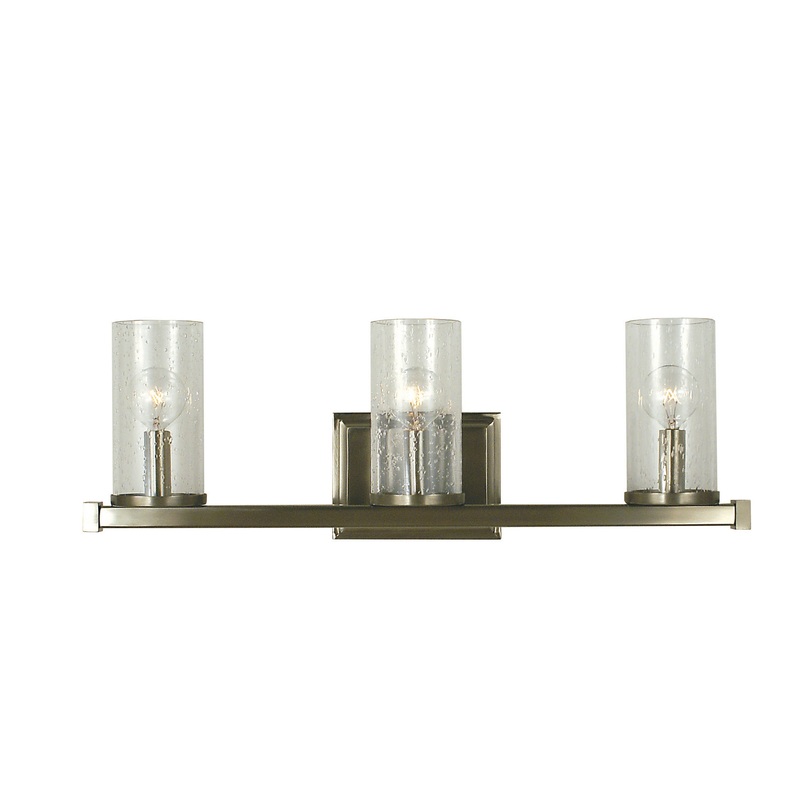 Framburg 1113 BN Compass Three Light Wall Sconce, Brushed Nickel