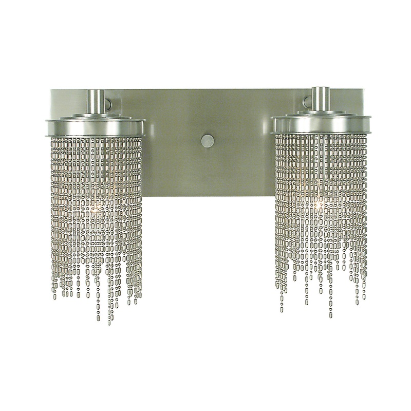 Framburg 2292 BN Guinevere Two Light Wall Sconce, Brushed Nickel
