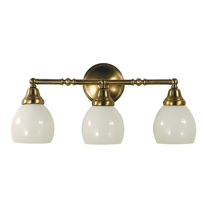 Framburg 2429 AB Sheraton Three Light Wall Sconce, Antique Brass