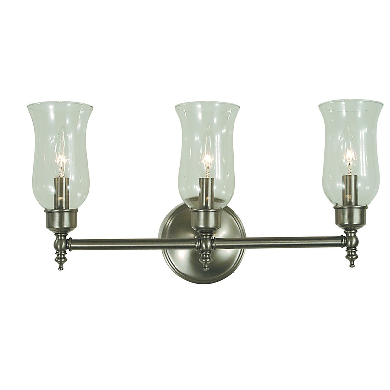 Framburg 2503 BN Sheraton Three Light Wall Sconce, Brushed Nickel