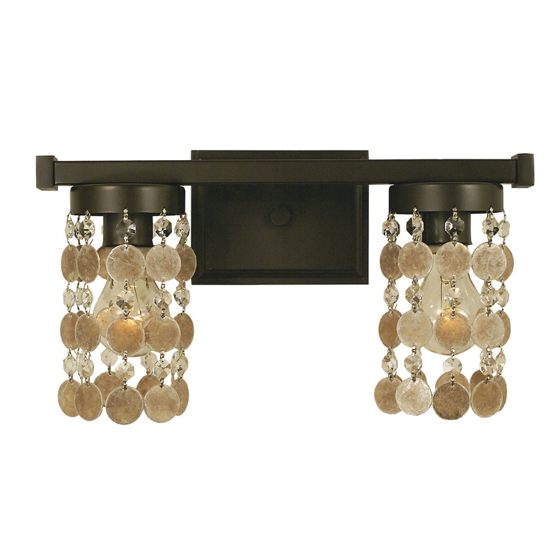 Framburg 4362 MB Naomi Two Light Wall Sconce, Mahogany Bronze