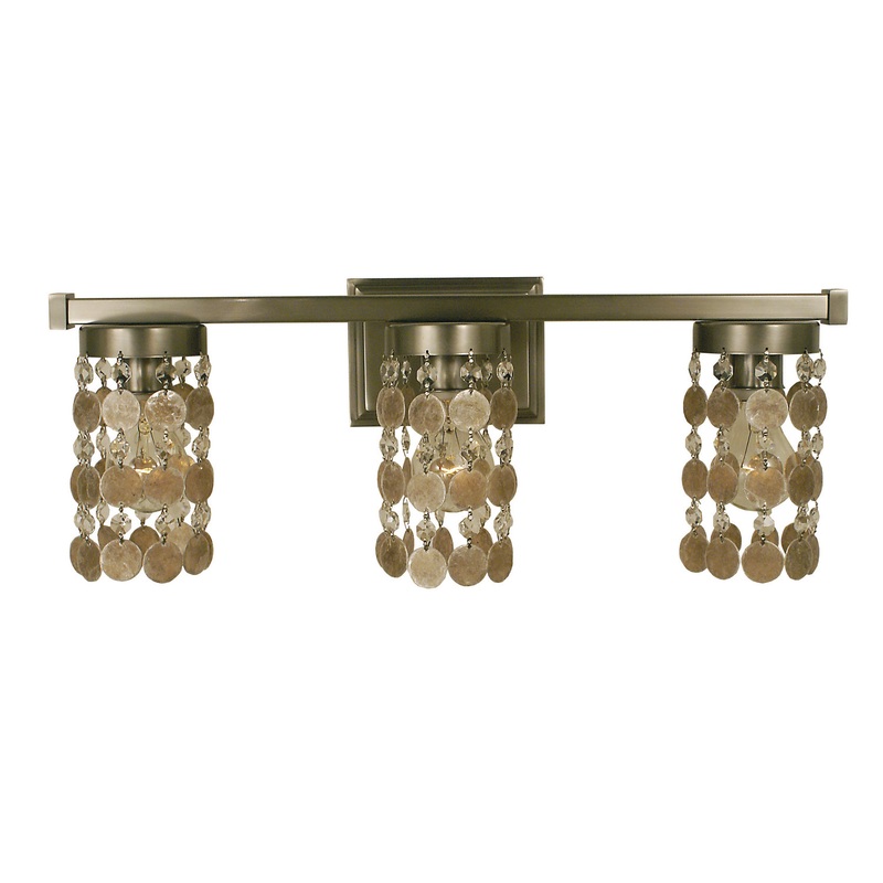 Framburg 4363 BN Naomi Three Light Wall Sconce, Brushed Nickel