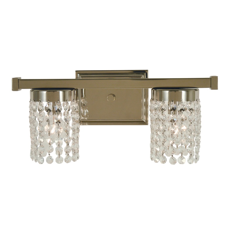 Framburg 4742 PN Gemini Two Light Wall Sconce, Polished Nickel