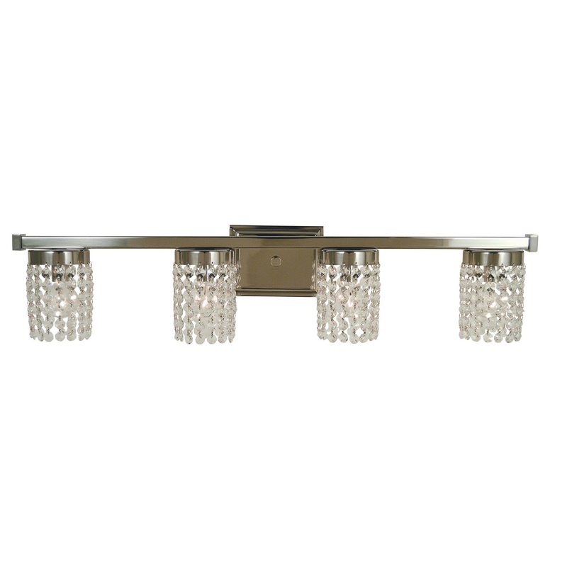 Framburg 4744 PN Gemini Four Light Wall Sconce, Polished Nickel