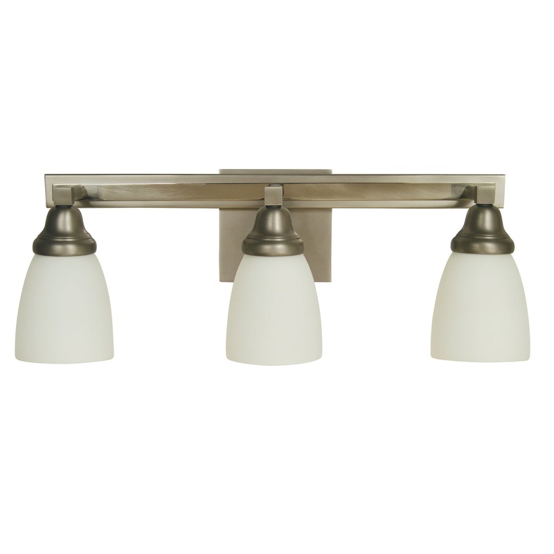 Framburg 4783 SP/PN Mercer Three Light Wall Sconce, Satin Pewter with Polished Nickel