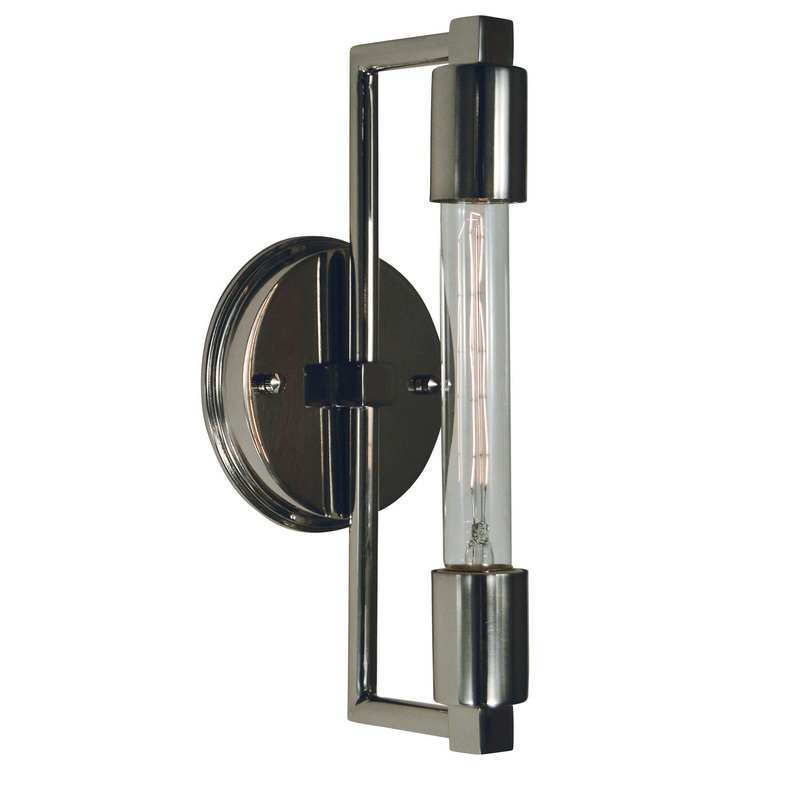 Framburg 5111 PN Focal One Light Wall Sconce, Polished Nickel