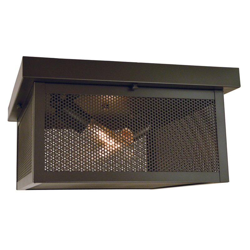 Framburg 5460 MB Windsor Two Light Flush Mount, Mahogany Bronze