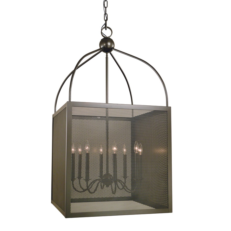 Framburg 5468 MB Windsor Eight Light Foyer Chandelier, Mahogany Bronze