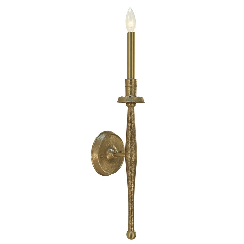Framburg 5781 BR Matera One Light Bath Sconce, Brushed Brass