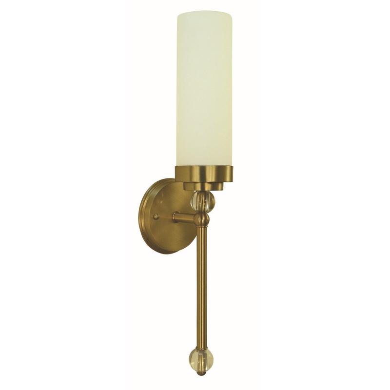 Framburg 5881 BR Emily One Light Bath Sconce, Brushed Brass
