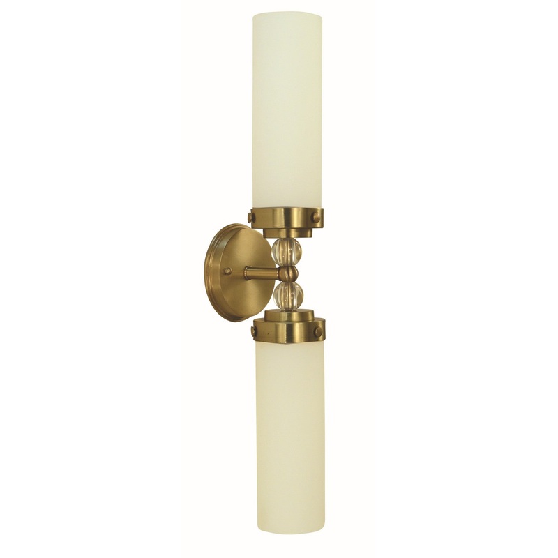 Framburg 5882 BR Emily Two Light Bath Sconce, Brushed Brass