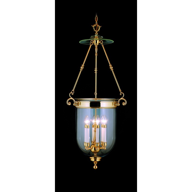 Framburg 7406 PB Jamestown Six Light Foyer Chandelier, Polished Brass