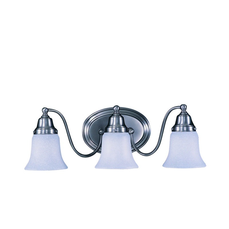 Framburg 8413 SP Magnolia Three Light Wall Sconce, Satin Pewter