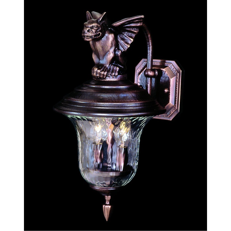 Framburg 8502 SBR Carcassonne Two Light Exterior Wall Mount, Siena Bronze