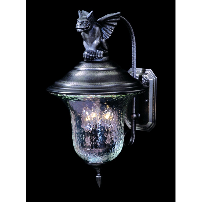 Framburg 8505 IRON Carcassonne Three Light Exterior Wall Mount, Iron