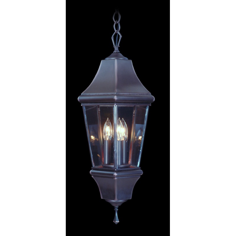 Framburg 8738 IRON Normandy Three Light Exterior Ceiling Mount, Iron