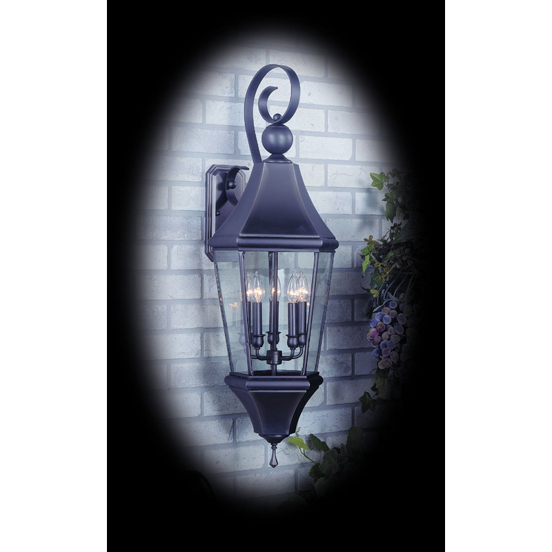 Framburg 8744 IRON Normandy Five Light Exterior Wall Mount, Iron