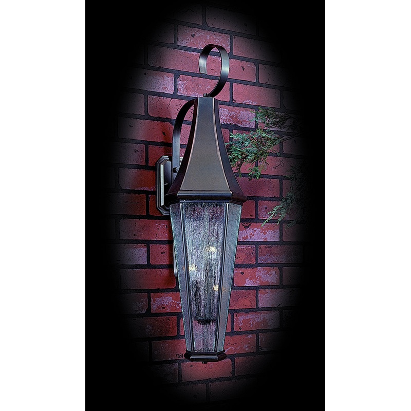 Framburg 8925 SBR Le Havre Three Light Exterior Wall Mount, Siena Bronze
