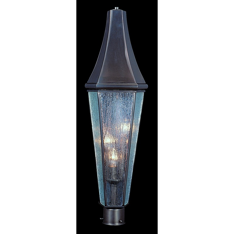 Framburg 8926 SBR Le Havre Three Light Exterior Post Mount, Siena Bronze