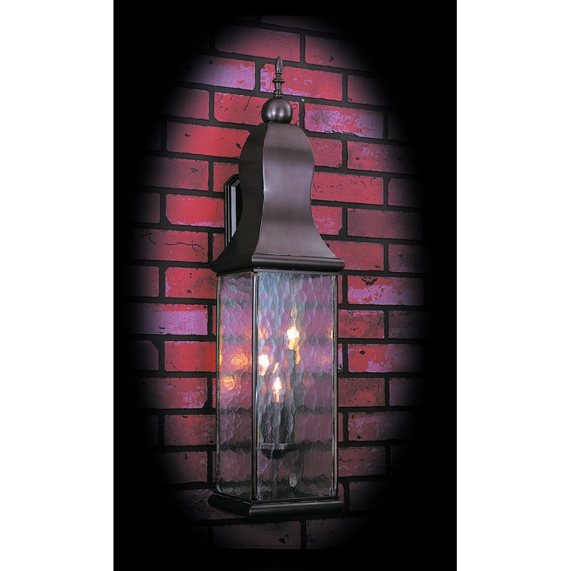 Framburg 9268 MB Marquis Three Light Exterior Wall Mount, Mahogany Bronze