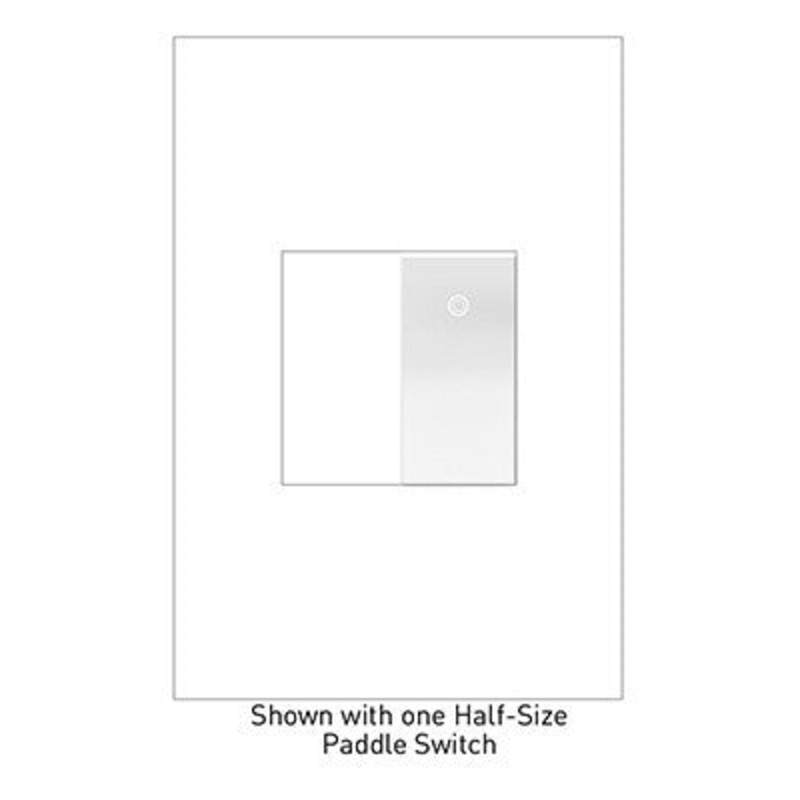 adorne ASPD1531W4 Paddle Switch, Half-Size, White, with Microban