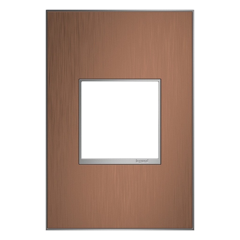 adorne AWM1G2CU4 Copper One-Gang Screwless Wall Plate