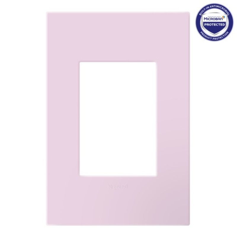 adorne AWP1G3RA Rosa One-Gang Screwless Wall Plate with Microban