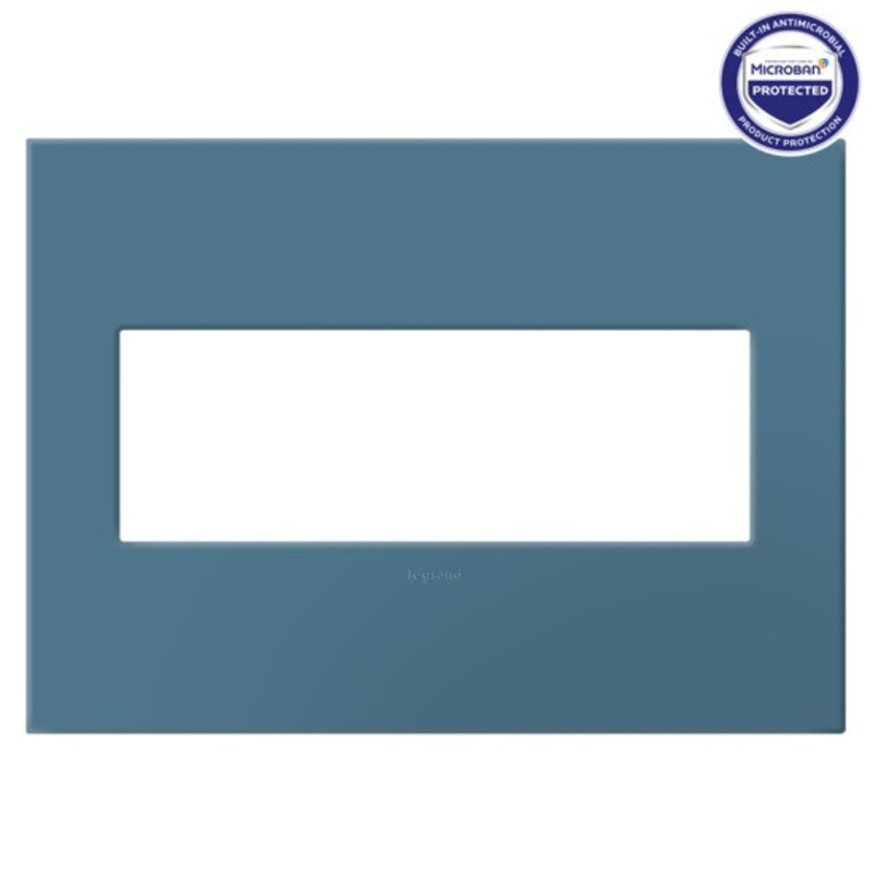 adorne AWP3GMY Mystic Three-Gang Screwless Wall Plate with Microban