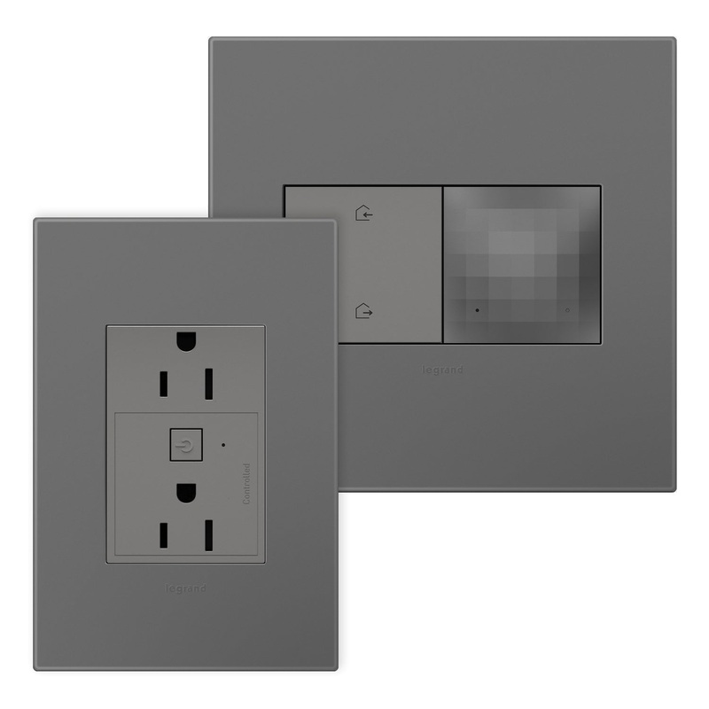 adorne with Netatmo WNAH15KITM1 Outlet Kit With H/A Switch, Magnesium