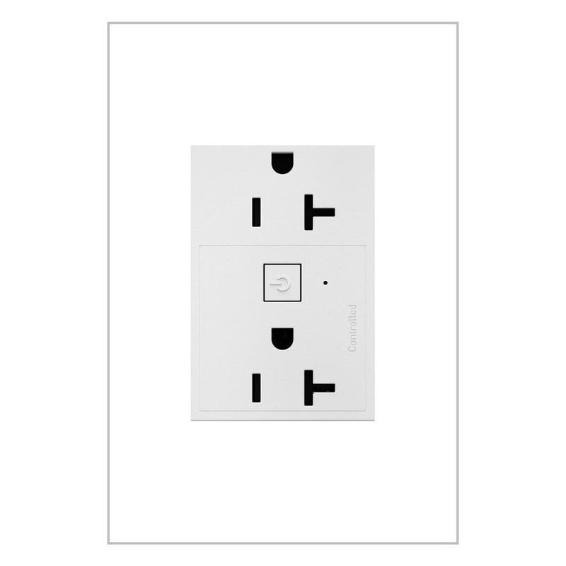 adorne WNAR203W1 20A Smart Outlet with Netatmo, Plus-Size, White
