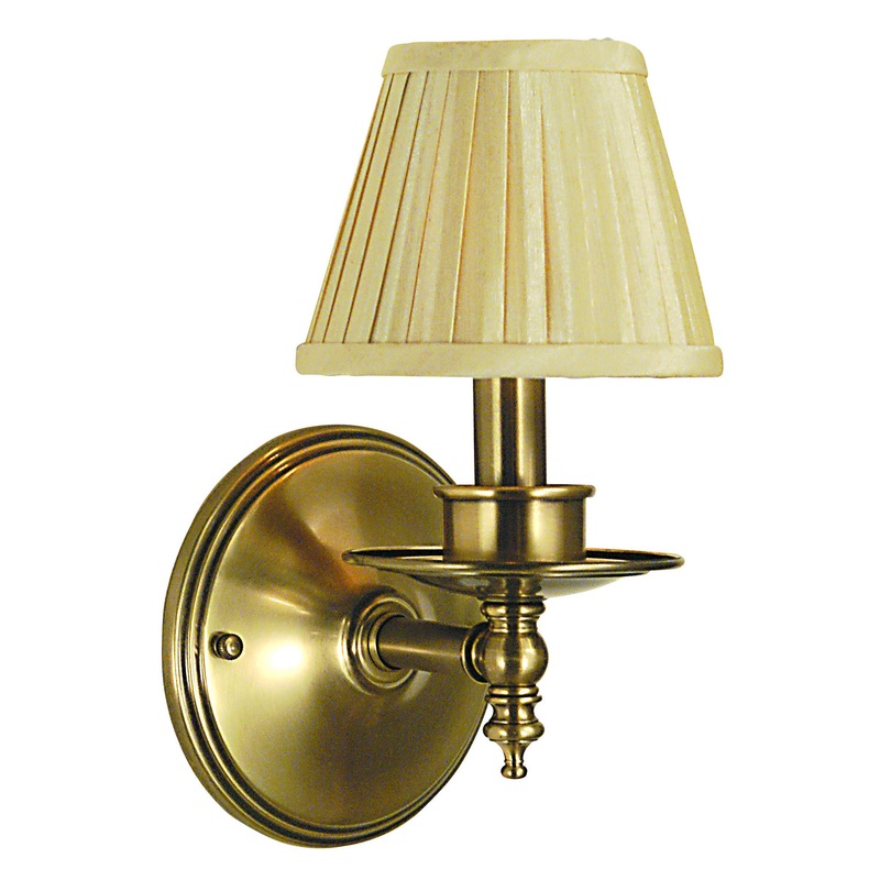 Framburg 2511 AB Sheraton One Light Wall Sconce, Antique Brass
