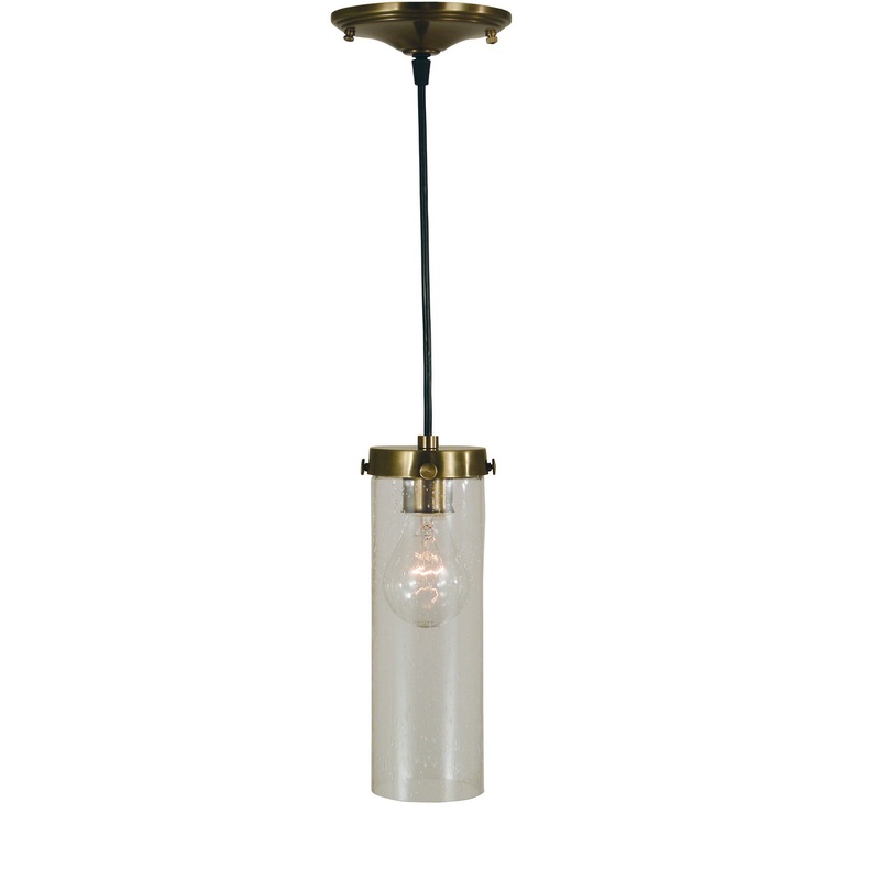 Framburg 4758 AB Hammersmith One Light Pendant, Antique Brass