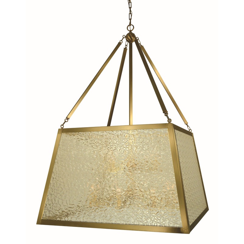 Framburg 5890 BR Avery 12 Light Foyer Chandelier, Brushed Brass