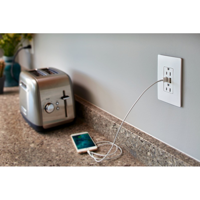 radiant TM826USBW 3.1 Usb + Duplex 15A, White