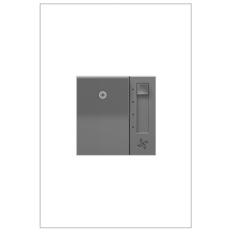 adorne AAFN4S16AM4 Paddle Fan Speed Control Switch, Magnesium, with Microban