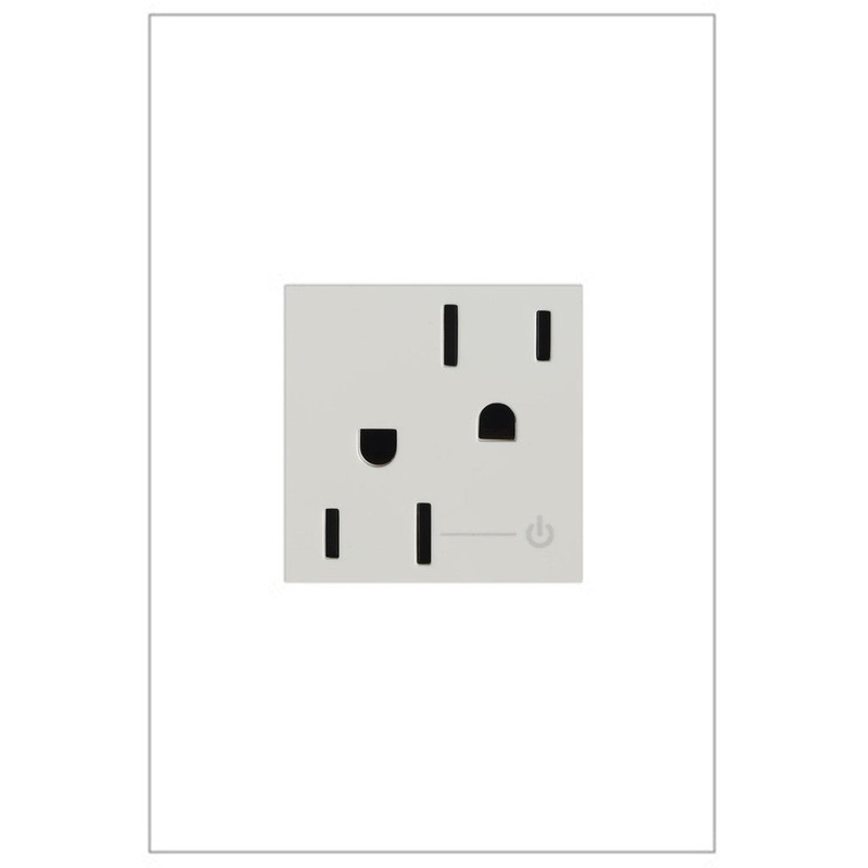 adorne ARCH152W10 15A Tamper-Resistant Half-Controlled Outlet, White