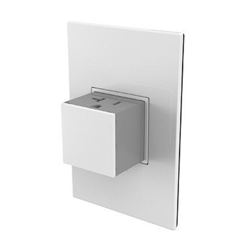adorne ARPTR201GW2 20A One-Gang Pop-Out Outlet, White